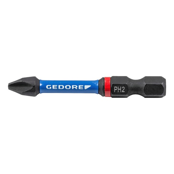 GEDORE Torsion bit set, Phillips PH 2, length 50 mm, 2-piece, 3517497 - Bit set