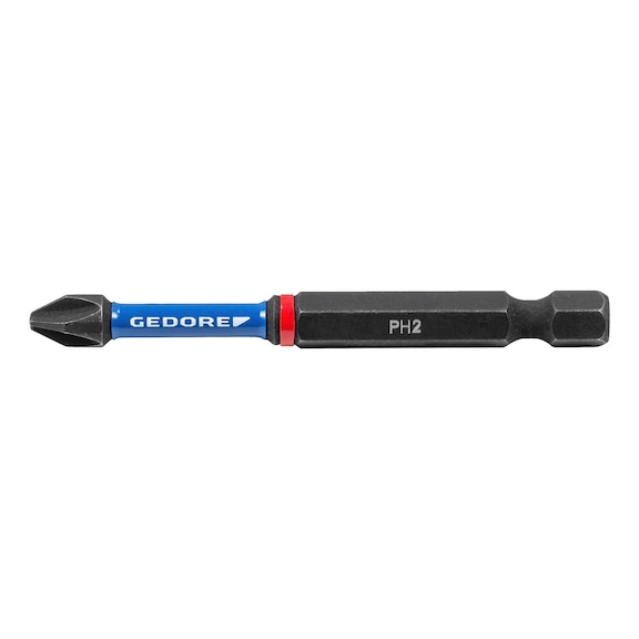 GEDORE Torsion bit set, Phillips PH 2, length 70 mm, 2-piece, 3517624 - Bit set