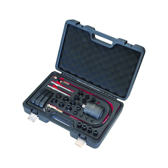 GEDORE RED Pneumatic injector puller set, 30-piece 3301779 - Hand tool assortment