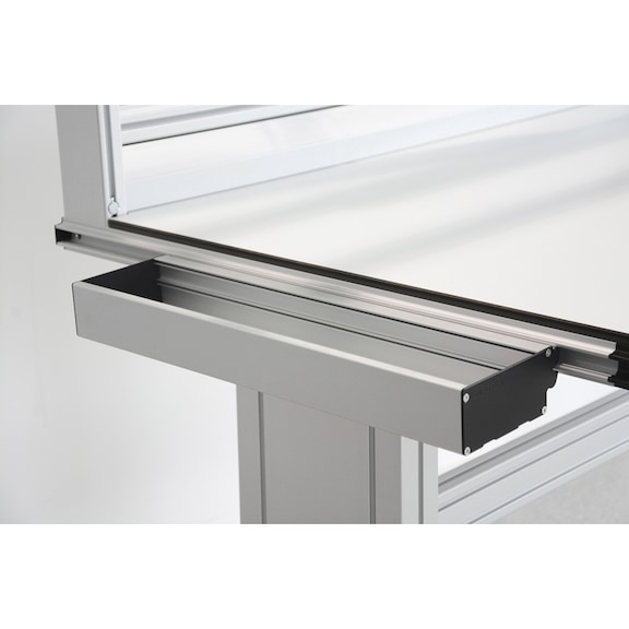 CLIP-O-FLEX Tablar 500x100x55 mm, mit Einh&auml;ngeprofil 0/12,5&deg; - Sondertablare