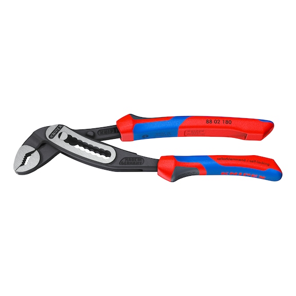 KNIPEX Kleště na vodn&iacute; čerpadla,180 mm, leštěn&aacute; hlava, s&nbsp;dvoud&iacute;lnou rukojet&iacute; - Kleště na vodn&iacute; čerpadla Alligator&reg;