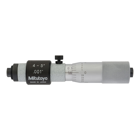 MITUTOYO 2-point inside micrometer 4–5 inches - T&uuml;p şeklinde i&ccedil; &ccedil;ap mikrometresi, uzatmalar ile