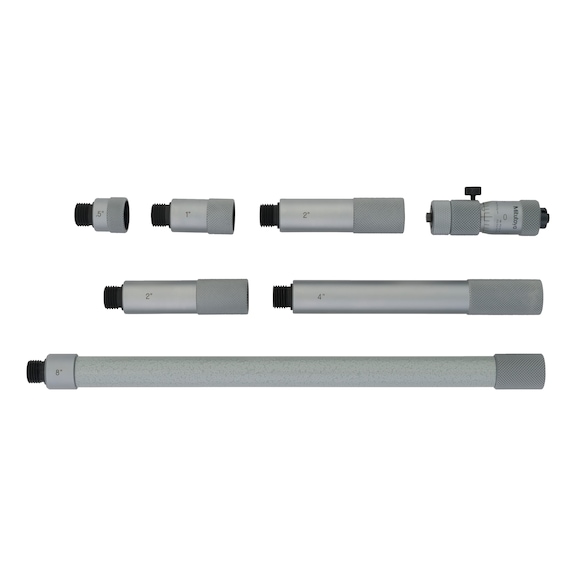MITUTOYO 2-point inside micrometer with carbide measuring faces 2–20 inches - Vnitřn&iacute; mikrometr ve tvaru trubice