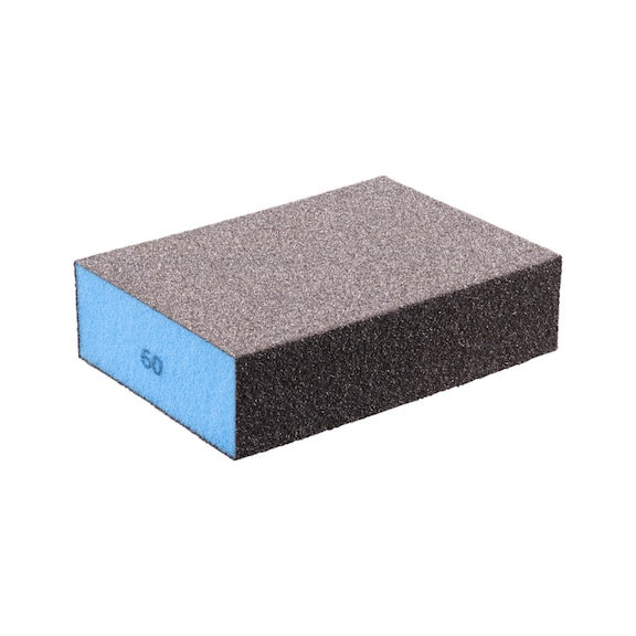 Waterproof sanding sponge 69x98x26 mm A60 four-sided universal application - Grinding sponge