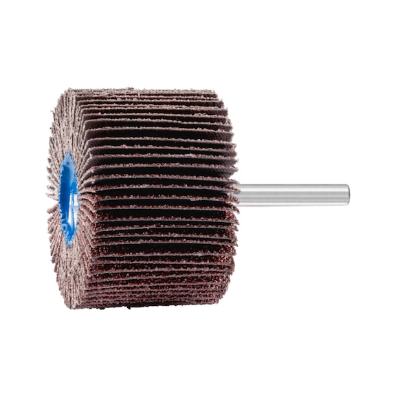 Corundum flap disc F Diameter 60x40mm Shank 6 mm A40 for fine sanding - Fan sander