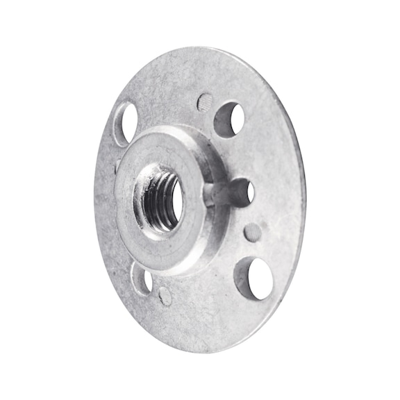 Clamping nut for backing pad, M10 thread, for diameter 115&nbsp; - Backing pad without holding function