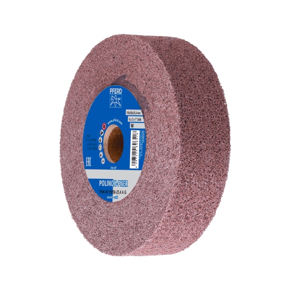POLINOX wound fleece wheel PNK diameter 150x50 mm bore 25.4 mm soft A - Non-woven grinding wheel