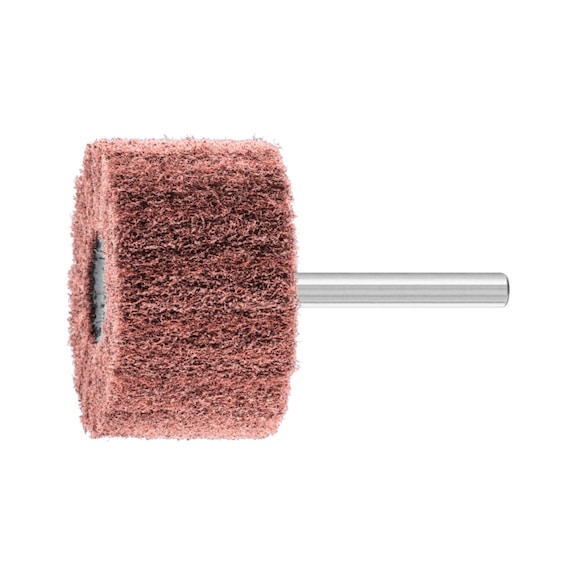 PFERD POLINOX high-performance non-woven grinding pin PNL 50x30 mm Shank 6 mm A180 - Abrasive tool made of abrasive on a base