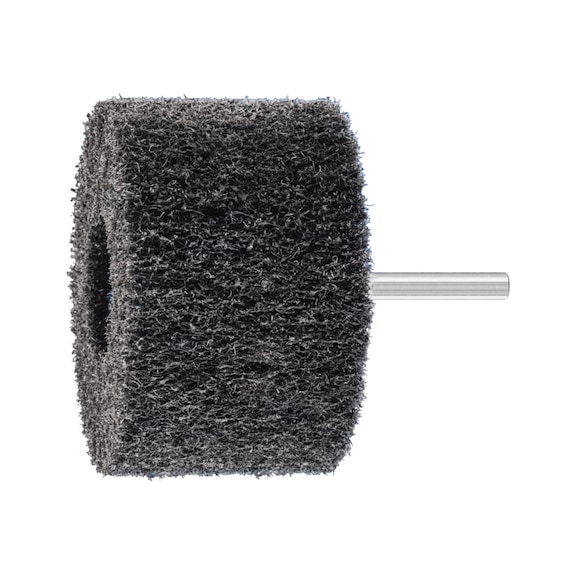 PFERD POLINOX high-performance non-woven grinding pin PNL 80x50 mm Shank 6 mm A100 - Abrasive tool made of abrasive on a base