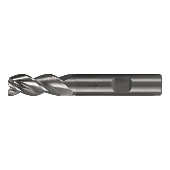 PFERD Solid carbide milling cutter, diameter 6 mm, 3 cutting edges, 2xDC, chamfer 0.1 mm, 45 degrees, uncoated - End mills (non-indexable cutting edges