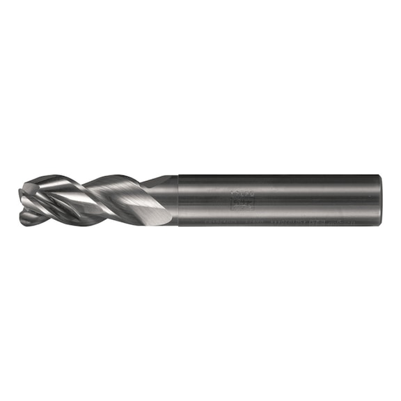 PFERD VHM-Fr&auml;ser Durchmesser 16mm, 3 Schneiden, 2xDC, Radius 3mm, unbeschichtet - Schaftfr&auml;ser (nicht l&ouml;sbare Schneiden)
