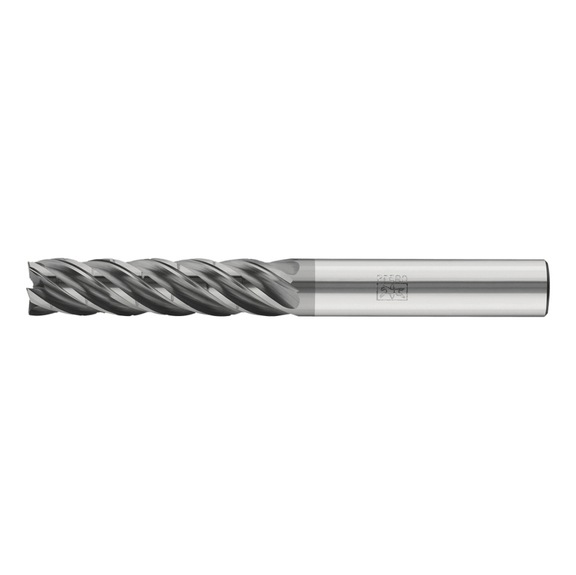 Solid carbide milling cutter, diameter 6 mm, 5 cutting edges, chip breaker, 4xDC, radius 0.5 mm, AlCrN - End mills (non-indexable cutting edges