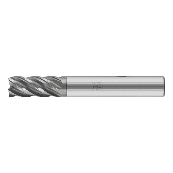 Solid carbide milling cutter Diameter 10 mm, 5 cutting edges, chip breaker, 2xDC, radius 0.5 mm, AlCrN - End mills (non-indexable cutting edges