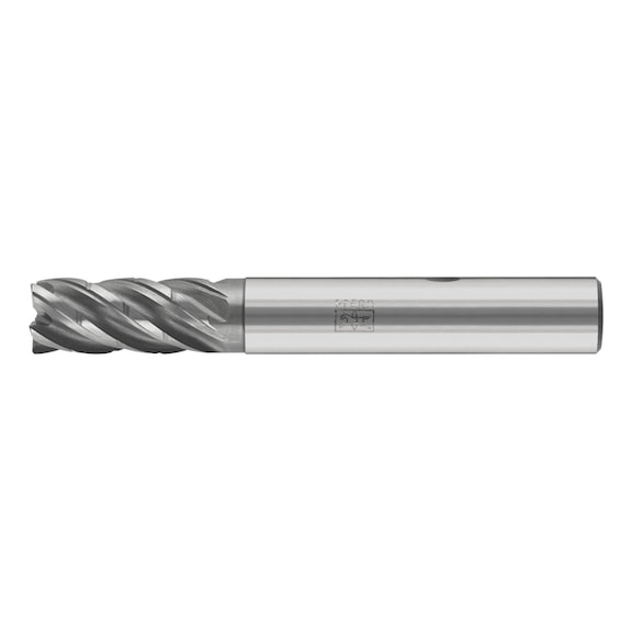 Solid carbide milling cutter, diameter 20 mm, 5 cutting edges, chip breaker, 2xDC, radius 1 mm, AlCrN - End mills (non-indexable cutting edges