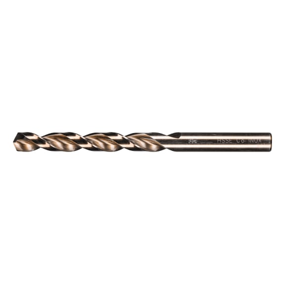 Spiral drill bit INOX diameter 10.2 mm HSS-E Co5 N DIN 1897 135 degrees extra short - Solid drill (non-detachable cutting edges)