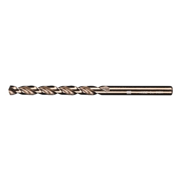 Spiral drill bit INOX diameter 5.1 mm HSS-E Co5 N DIN 1897 135 degrees extra short - Solid drill (non-detachable cutting edges)