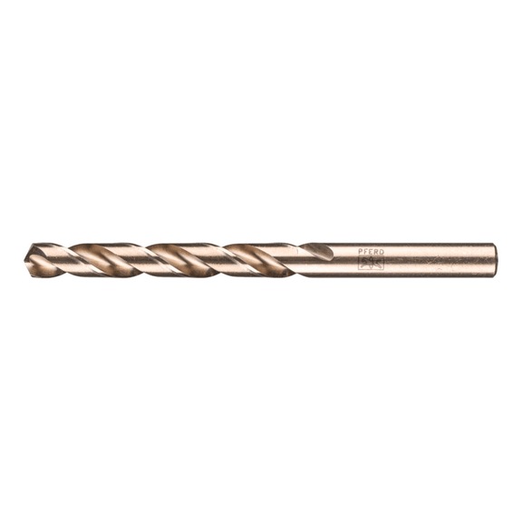 PFERD Spiral drill bit INOX diameter 9.5 mm HSS-E Co5 N DIN 1897 135 degrees extra short - Solid drill (non-detachable cutting edges)