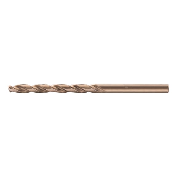 Spiral drill bit INOX diameter 10.0 mm HSS-E Co5 N DIN340 135 degree long version - Solid drill (non-detachable cutting edges)