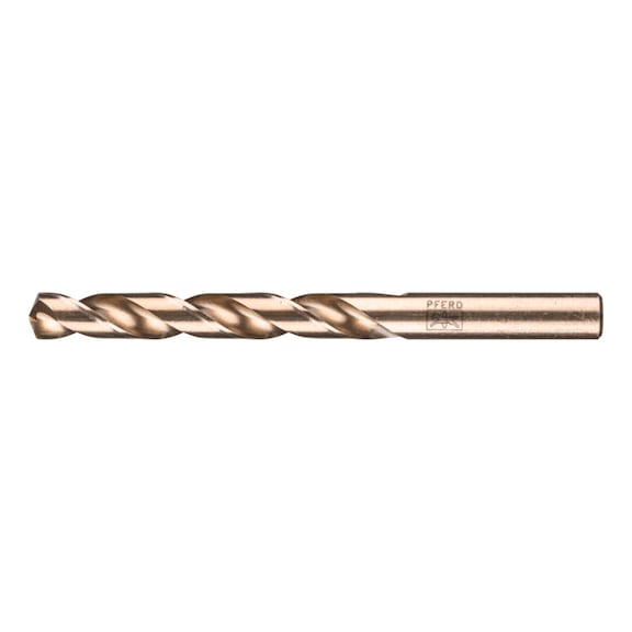 Spiral drill bit INOX diameter 12.0 mm HSS-E Co5 N DIN340 135 degree long version - Solid drill (non-detachable cutting edges)
