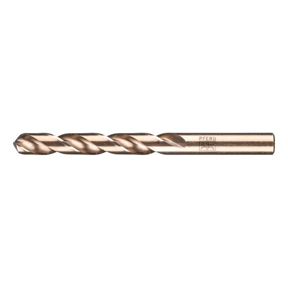 PFERD Spiral drill bit INOX diameter 12.5 mm HSS-E Co5 N DIN340 135 degree long version - Solid drill (non-detachable cutting edges)