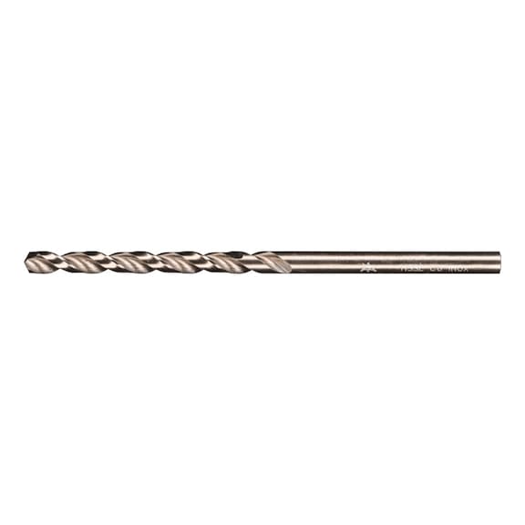 Spiral drill bit INOX diameter 3.4 mm HSS-E Co5 N DIN 340 135 degree long version - Solid drill (non-detachable cutting edges)