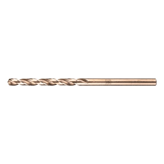 Spiral drill bit INOX diameter 3.5 mm HSS-E Co5 N DIN 340 135 degree long version - Solid drill (non-detachable cutting edges)