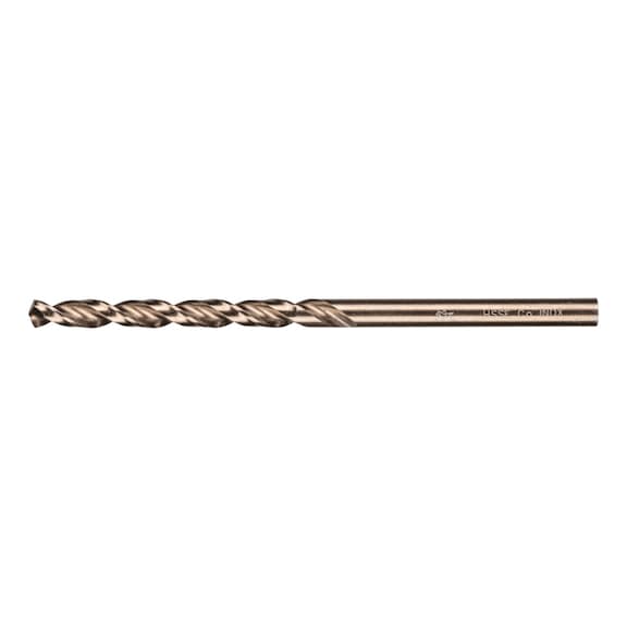 Spiral drill bit INOX diameter 3.6 mm HSS-E Co5 N DIN 340 135 degree long version - Solid drill (non-detachable cutting edges)