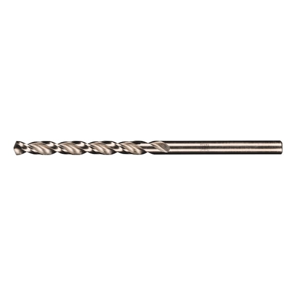 Spiral drill bit INOX diameter 4.1 mm HSS-E Co5 N DIN 340 135 degree long version - Solid drill (non-detachable cutting edges)
