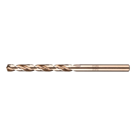 Spiral drill bit INOX diameter 4.5 mm HSS-E Co5 N DIN 340 135 degree long version - Solid drill (non-detachable cutting edges)