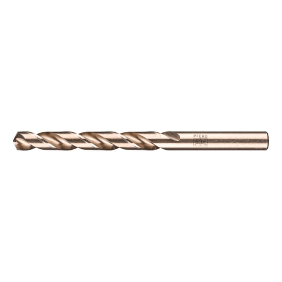 Spiral drill bit INOX diameter 9.5 mm HSS-E Co5 N DIN 340 135 degree long version - Solid drill (non-detachable cutting edges)
