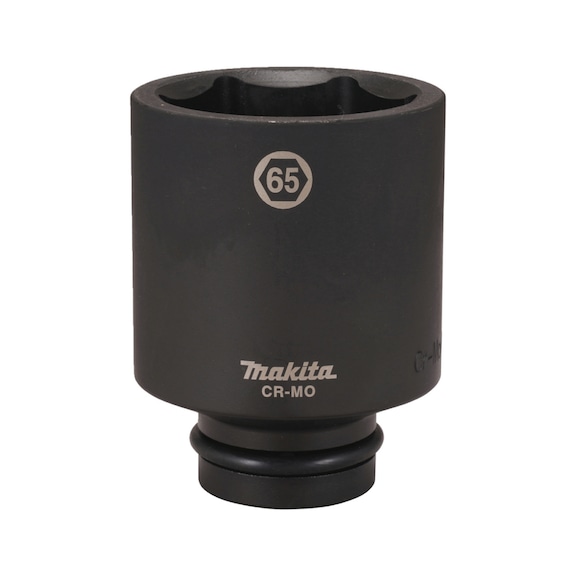 MAKITA Impact Socket 1 inch SW65 Length 120 mm incl. O-ring and pin CR-MO E-24810 - Impact sockets 1"