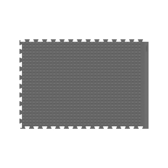 ERGOLASTEC VarioG anti-fatigue mat with flat textured surface, type H, grey - 
