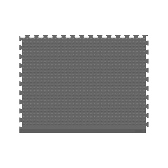 ERGOLASTEC VarioG anti-fatigue mat with flat textured surface, type I, grey - 