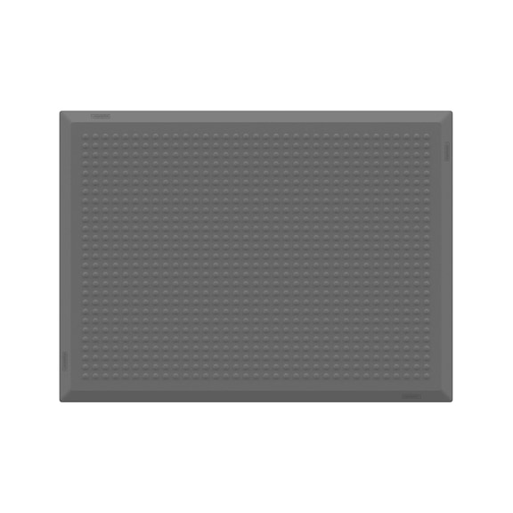 ERGOLASTEC VarioG anti-fatigue mat with flat textured surface, type A, grey - 