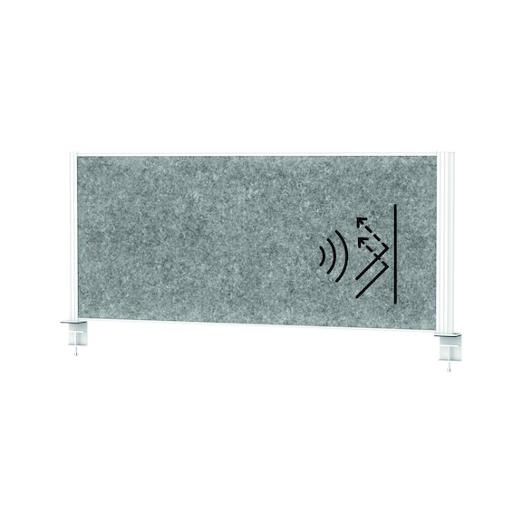 MAUL connecto acoustic desk partition 1200 mm x 500 mm