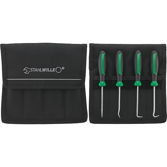 STAHLWILLE Set haken, 4-delig - Set haakgereedschappen, 4 stuks