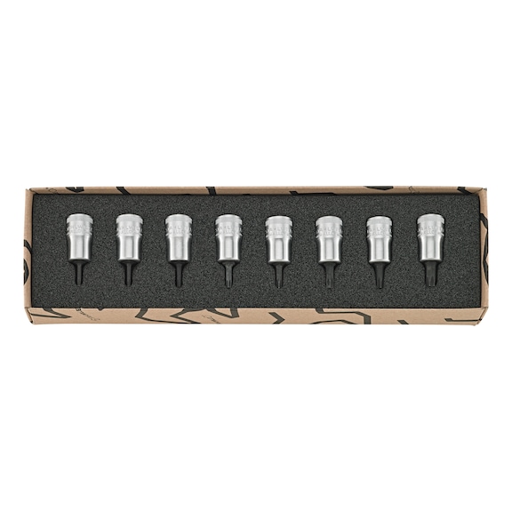 STAHLWILLE Tournevis 3/8 pouce, 8 pi&egrave;ces, profil interne TX T9-T40 - Jeu de tournevis, 8&nbsp;pi&egrave;ces