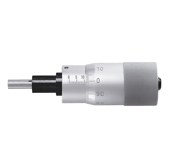 HARTIG Micrometer head with large thimble, measuring range 0-50 mm, pitch 1 mm, 3736 0-50 - Micrometer heads