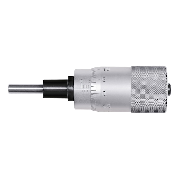 HARTIG Micrometer head, large thimble, carbide-tipped, 0-50 mm, pitch 0.5 mm, 3731 0-50 - Micrometer heads