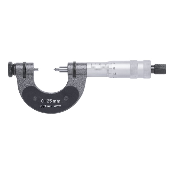 HARTIG Screw thread micrometer 150 mm to 200 mm in case 5253 150-200 H - Screw thread micrometer