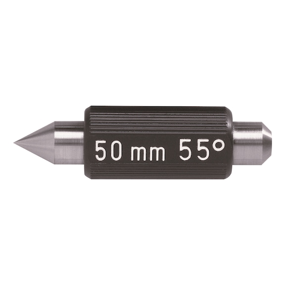 HARTIG Whitworth thread setting standard, 55&deg;, with heat insulation, length 75 mm 5205 75 - Thread setting standard