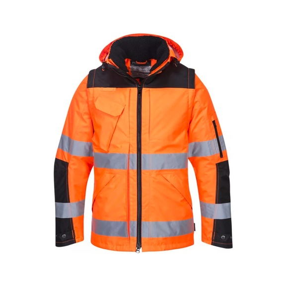 C469 3 az 1-ben j&oacute;l l&aacute;that&oacute;s&aacute;gi kab&aacute;t, narancss&aacute;rga/fekete, m&eacute;ret: 2XL - C469 3 az 1-ben j&oacute;l l&aacute;that&oacute;s&aacute;gi kab&aacute;t, narancss&aacute;rga/fekete, m&eacute;ret: 2XL