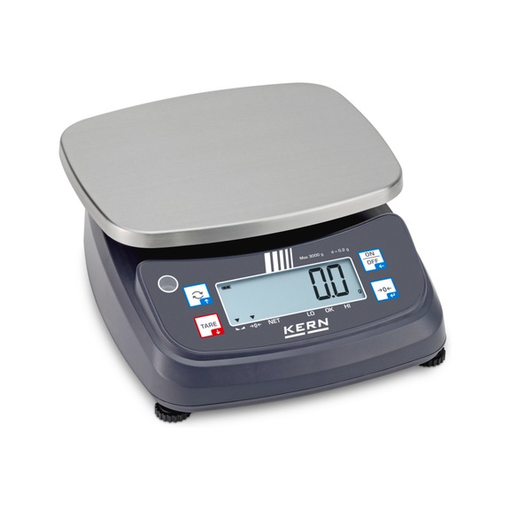 KERN Tischwaage FPE 3K-4 W&auml;gebereich 3000 g Ablesbarkeit 0,2 g - Tischwaage FPE