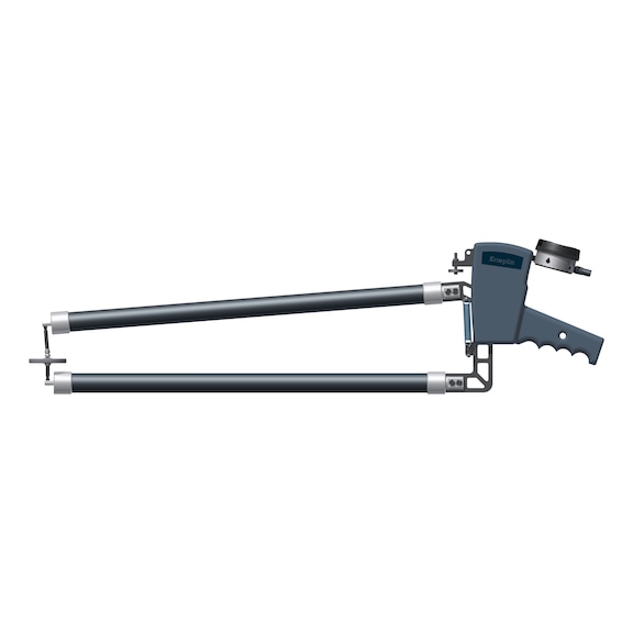 KROEPLIN Measuring gauge for film and foam thickness, model C12100T, measuring range 0-100 mm - Electronic measuring gauge for thickness measurement of films