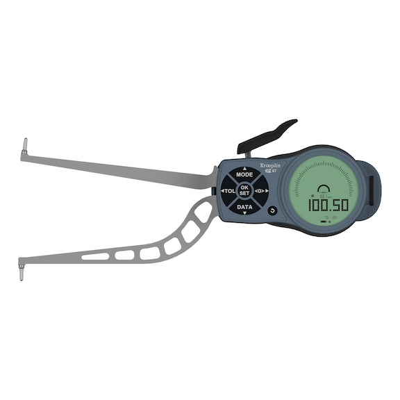 KROEPLIN Measuring gauge for internal measurement, model L370, measuring range 70-100 mm - Sonda r&aacute;pida electr&oacute;nica para mediciones internas