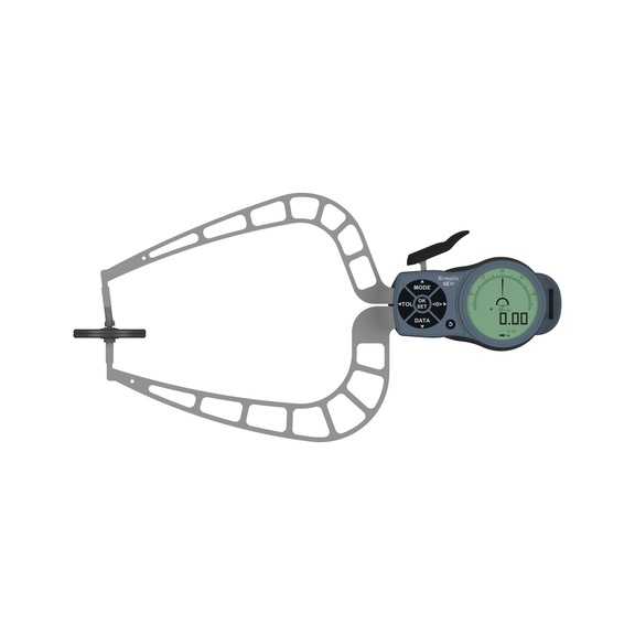 KROEPLIN Measuring gauge for film and foam thickness, model K450T, measuring range 0-50 mm - Electronic measuring gauge for thickness measurement of films