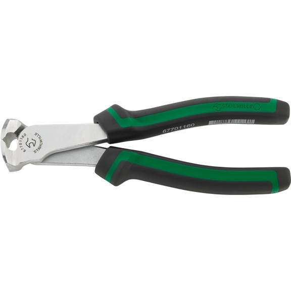 STAHLWILLE Power end cutting pliers 67701 L.160 mm Head chrome-plated 2-component handles 67701160 - End cutter