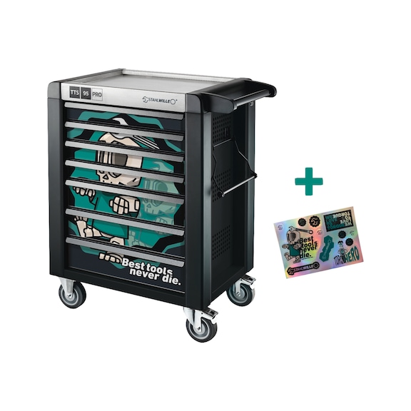 STAHLWILLE Workshop trolley 95/7 PRO NDE 7 drawers 81200175 - Workshop trolley