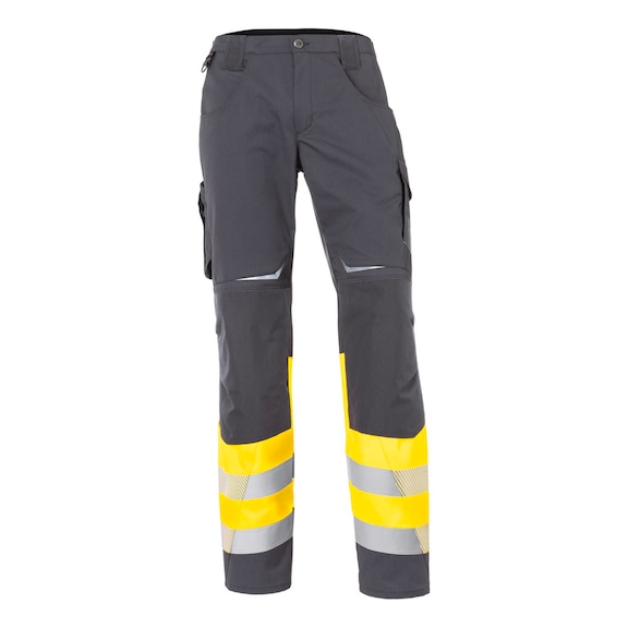 K&Uuml;BLER REFLECTIQ Class 1 trousers, high-vis yellow/anthracite, size 110 2208 8340-3497-110 - REFLECTIQ Class 1 Trousers