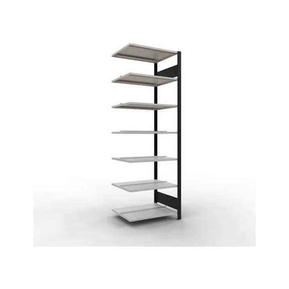 SCHULTE add-on shelving B&uuml;ro Steck MULTIplus150 7 shelves 2300x750x600 No36051-S - Shelving (workshop)